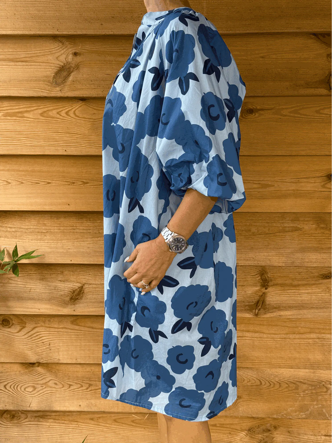 Robe à fleur bleu