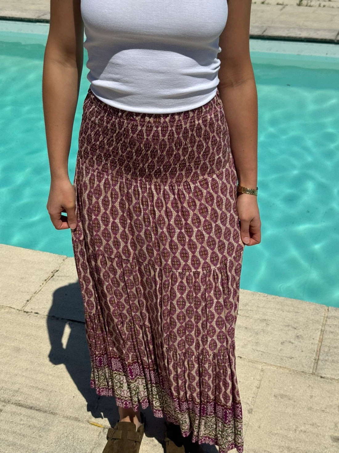 Jupe midi bohème