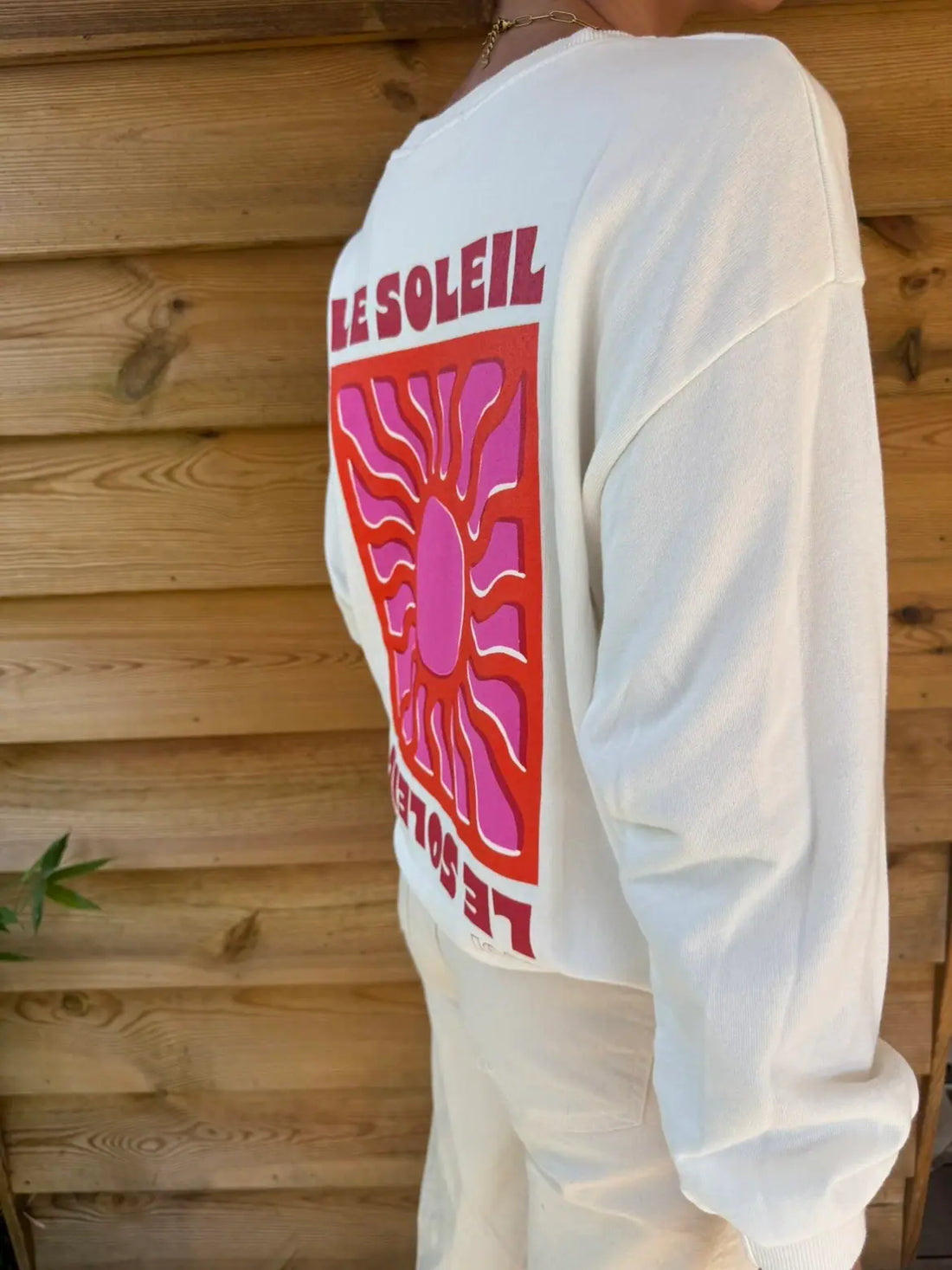 Sweat Soleil blanc