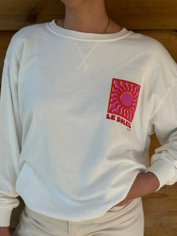 Sweat Soleil blanc